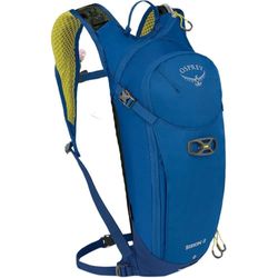 Osprey Siskin / Salida Mochilas de Ciclismo de montaña - Estabilidad y Comodidad - Depósito de 2.5L Incluido - Soporte para Casco LidLock , Postal Blue, Hombres, 8 L