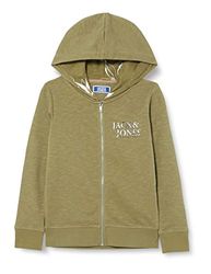 Jack & Jones Junior Jorcrayon Sweat Zip Hood Jnr jack met capuchon voor jongens, oil green, 164 cm