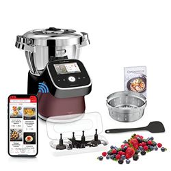 Moulinex i-Companion Touch Pro HF93E610 Multifunctionele kookmachine, keukenmachine, 18 automatische modi, geïntegreerde weegschaal, touchscreen, exclusieve app, geproduceerd in Frankrijk
