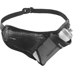 Salomon Active Bottle Cinturón Unisexo con botella de hidratación 3D incluida, Acceso rápido, Fácil de usar, Uso versátil, Negro