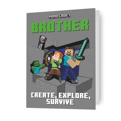 Danilo Promotions LTD Minecraft, Brother, tarjeta de cumpleaños