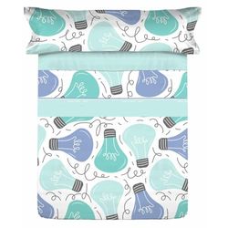 Pierre Cardin Beddengoedset, blauw, voor bedden van 105 cm breed