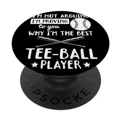 I'm proving to you why I'm the best Tee-ball player PopSockets Swappable PopGrip