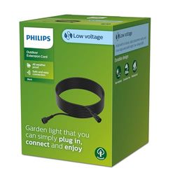Philips GardenLink, Câble extérieur basse tension de 10 m, 24 V, noir, étanche IP67