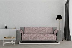 Italian bed linnen "Glamour" antislip sofa-afdekking, bordeaux, 3 plaatsen