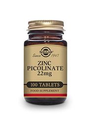 Solgar - Picolinato de Zinc 22 mg - 100 Comprimidos