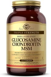 Solgar Extra Strength - Glucosamine Chondroitin MSM Tablets - Pack of 60 - Bone, Joint, and Cartilage Care - Shellfish Free - Gluten Free