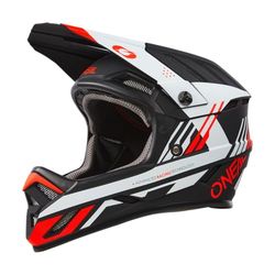 O'NEAL MTB Downhill Mountainbike-helm, robuust ABS, ventilatieopeningen voor luchtstroom en koeling, ABS buitenschaal, backflip helm Strike V.23, volwassenen, zwart, rood, wit, XL