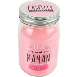 DITES LE AVEC DES MOTS CMMO0156 Frasco C/vela Maman, rosa, 7,80 x 7,80 x 13,20 cm