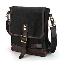 SHANGRI-LA Sac à bandoulière décontracté en toile pour homme et femme, Medium