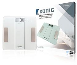 König HC-PS30 Digitale personenweegschaal met Bluetooth