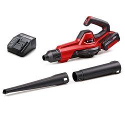 Einhell universele accu Blazer GE-UB 18/250 Li E Kit Power X-Change (18 V, luchtsnelheid: 250 km/u, 3-delige blaasbuis, Toerentalregeling met LED-display, incl. 1x 4.0 Ah accu, lader)