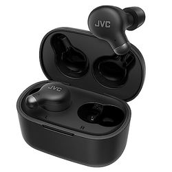 JVC HA-Z250T - Auriculares Inalámbricos con Bluetooth 5.3, 28 Horas de Batería, Certificación IPX4, Solo 5,1g de Peso, Cancelación de Ruido, 3 Pares de Almohadillas de Silicona y 2 de Espuma, Negro