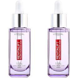 L'Oréal Paris Siero Viso Revitalift Filler, Azione Rimpolpante e Anti-Rughe, Altamente Concentrato con Acido Ialuronico al 1.5%, 30 ml (Confezione da 2)