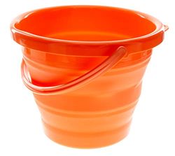 ust FlexWare Opvouwbare emmer met sterk, flexibel, compact, BPA-vrij ontwerp en stevige handgreep voor wandelen, backpacken, kamperen en outdoor survival