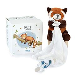 Doudou et Compagnie DC3982 – Colgante de Peluche, diseño de Panda Roux, 12 cm, Nacimiento para bebé, niña y niño – Garantía de Peluche perdido – Bebé y yo – DC3982