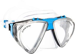 Cressi Penta+ Mask, Maschera & Snorkel Unisex Adulto, Trasparente/Blu, Unica