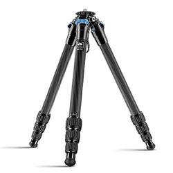 SIRUI AM-284 portatile viaggio carbonio fibra Treppiede Cavalletto Treppiedi Tripod per Camera Reflex Fotocamera 4 sezioni gambe, blocco gambe girevole Capacità di carico 15 kg