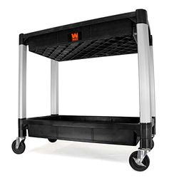 WEN 73162 Chariot de service et utilitaire à deux étages d'une capacité de 136 kg