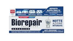 Biorepair, Zaawansowana pasta do zębów, intensywna noc zapobiegająca erozji, chroni i naprawia szkliwo zębów, antybakteryjna, z MicroRepair, cynkiem PCA i ksylitolem, dla świeżego oddechu, 75 ml
