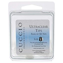Cuccio UltraClear 50tlg nageltips, storlek 8