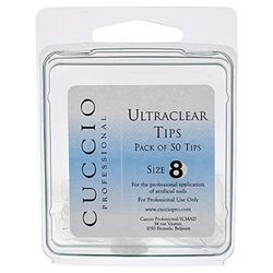 Cuccio Pro Ultraclear Tips 8 par for Women 50 Clous en Acrylique 50 Unités