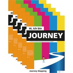 Playroom Journey Flip Paper Pad - 5 pezzi DIY Framework per Customer Journey Mapping - Certificato FSC® - lingua tedesca
