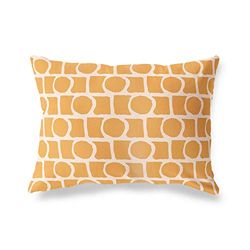 BonaMaison Oranje-Gebroken Wit Decoratieve Kussensloop, Kussenhoezen Bank, Decoratieve Kussenhoesjes, Kussensloop; Sofa, Slaapkamer, Kantoor, Auto 45x60 Cm - Ontworpen en vervaardigd in Turkije