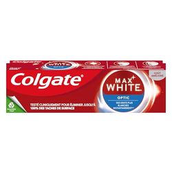 COLGATE - Max White Optic – pasta do zębów – usuwa płytkę nazębną i plamy na powierzchni, 75 ml