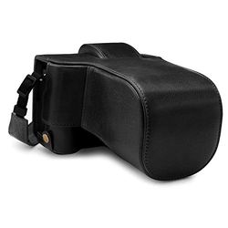 MegaGear MG1921 Ever Ready Genuine Leather Camera Case compatible with Fujifilm X-T4 (XF16-80mm) - Black