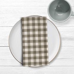 BELUM | Lot de 2 Serviettes Modèle : Carreaux 150-04 Taille: 45x45 cm, Serviettes Tissu: 65% Coton Biologique - 35% Polyester 220 grs.