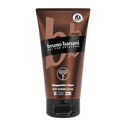 bruno banani Body Shaving Cream Magnetic Man, crema per rasatura 3 in 1 con profumo legnoso, 150 ml