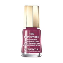 MAVALA - Mini cores montevidéu 189 5 ml, esmalte de unhas pequeno, cor bordô, minimiza a evaporação, formulado com ingredientes selecionados, prático para transportar