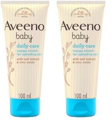 Aveeno Baby Daily Care Barrier Cream 100ml, Nappy Cream, Suitable for Newborn Baby Sensitive Skin (Pack of 2)