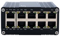 EXSYS EX-62025PoE - Conmutador PoE Industrial (10 Puertos, Mini no administrado)