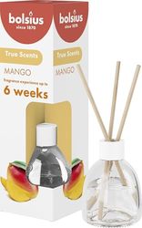 bolsius True Scents - Bâtonnets Parfumés Diffuseur de Parfum d'intérieur - Mangue - 1 Pièce - 60 ML - jusqu'à 6 Semaines - Parfum d'intérieur - avec des Extraits Naturels