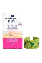 Easy Depil KIT DI 20 STRISCE DEPILATORIE CORPO (Gambe, Parti Intime, Braccia, Ascelle) + BRACCIALE ARABESQUE. Rapide, efficaci, facili da usare. Pelle liscia a lungo, con proteine vegetali addolcenti.