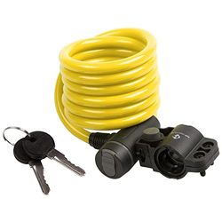 M-Wave S 10.18 espiral cabo lock, unissexo, amarelo