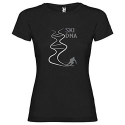 K KRUSKIS - T Shirt Ski Ski DNA Manche Courte Femme - M, Zwart