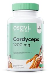 Osavi Cordyceps 1200 mg – 60 Vegan Capsules | Standardized Cordyceps Mycelia Extract for Energy, Endurance & Vitality | Supports Physical Performance & Immune Health