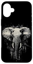 Vintage Grunge Elephant Tusker Safari Case for iPhone 16 Plus