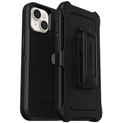 OtterBox Defender Case voor iPhone 14 Plus, Schokbestendig, Valbestendig, Ultra-robuust, Beschermhoes, 4x Getest volgens Militaire Standaard, Zwart, Non-Retail Packaging