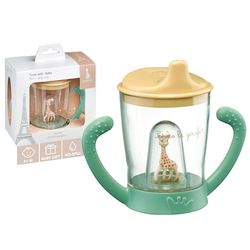 Sophie la girafe – Lekvrije plastic beker met mascottes in pastelkleuren, 80 ml
