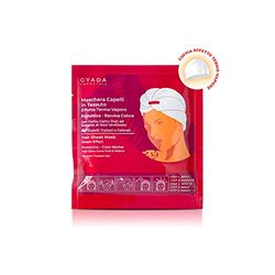 GYADA COSMETICS, Maschera Capelli in Tessuto Protettiva e Ravviva Colore, ad Azione Lucidante, con Cuffia Termica, a Base di Camomilla, Olio di Macadamia e Pantenolo, 60 ml