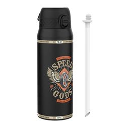 MotoGP Racing x ION8 Thermische Sportfles met Rietje, 750ml/24oz, Lekvrij, Snelheidsgoden Ontwerp
