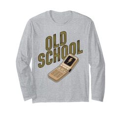 Clásico Flip Phone Vintage Teléfono Móvil Celular Manga Larga