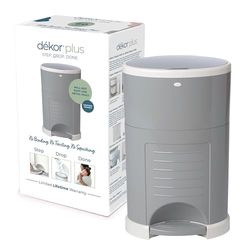 DEKOR Regal Lager Diaper Plus Diaper Pail - Gray