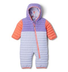 Columbia Baby Powder Lite 2 Reversible Bunting, Snowdrift/Paisley Purple/Hot Coral, 12/18