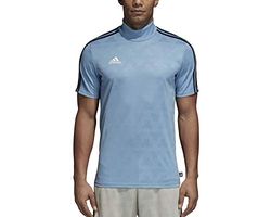 adidas Tango Jacquard Maglietta da Uomo, Blu (Ash S18), XL