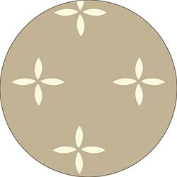 Bonateks, Round Digital Printed Mouse Pad, Non-Slip Base, for Office and Home, Diameter:22cm